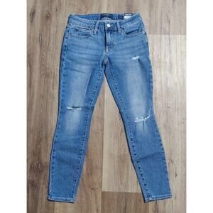 LUCKY BRAND Women's Lolita Skinny Jeans Distressed Low Rise Stretch 2 / 26 ANKLE